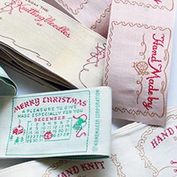 Vintage Sewing Labels Namely Yours Made by JUNE Hand Sewing Labels c  1960s