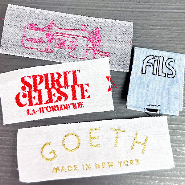 RE-ORDER 1" Cotton Logo Labels