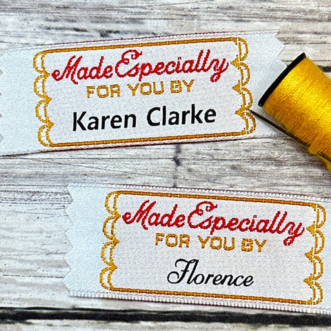 Sheep Logo Labels Personalized Knitters' Tags 100% Cotton Crochet Labels,  Customized for Handmade Items and Knits 