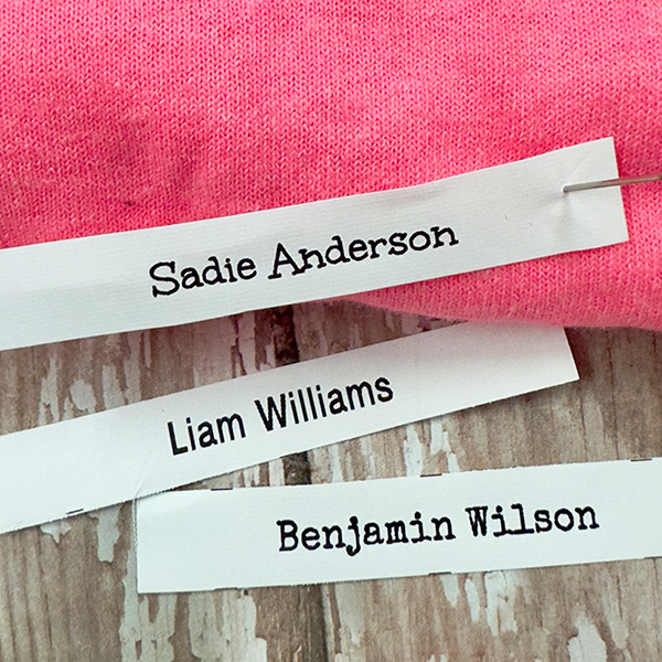 Pre-Cut Nylon Sew-On Camp Labels