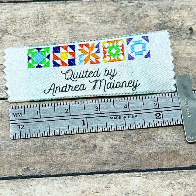 Personalized Clothing Labels Style 48: Quilt Squares