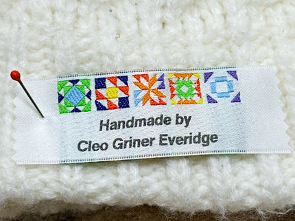 Personalized Clothing Labels Style 48: Quilt Squares