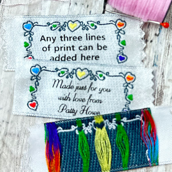 Woven Sewing Knitting Crochet or Quilt Personalized Clothing Labels and  Tags from Name Maker Inc