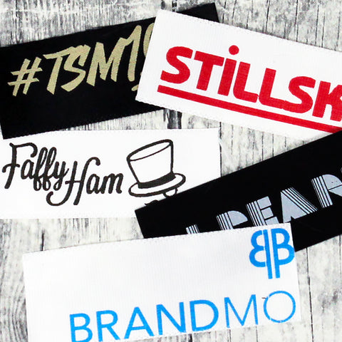 Custom Labels for Handmade Items，Handmade Ribbon Labels Printed  Ribbon，Personalized Sewing Labels Sew on Clothing Labels Handmade (2#,50pcs)