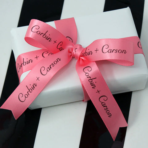  25 Personalized Ribbons Bows Custom Made Wedding