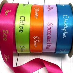 1-1/2 Personalized Satin Ribbon  Shop Custom 1 1/2 Satin Ribbon Online -  Name Maker