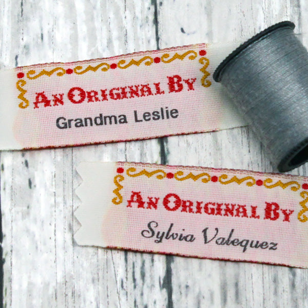 Clothing Labels Handmade By imprinted, Satin Polyester Custom Clothing  Labels, Clothing Tags, Sewing Labels, Personalized Labels on a roll