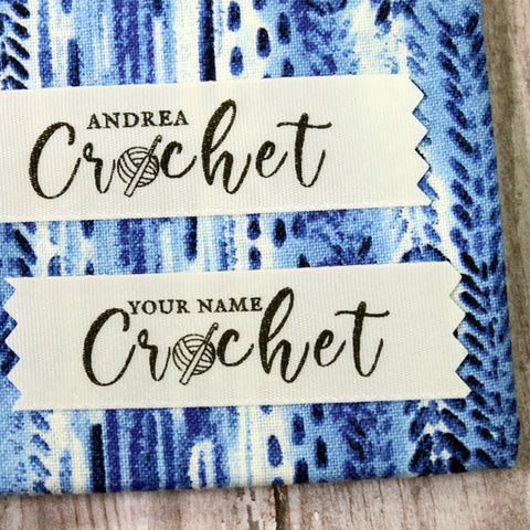 Custom Labels for Crochet, Personalized Clothing Label, Handmade